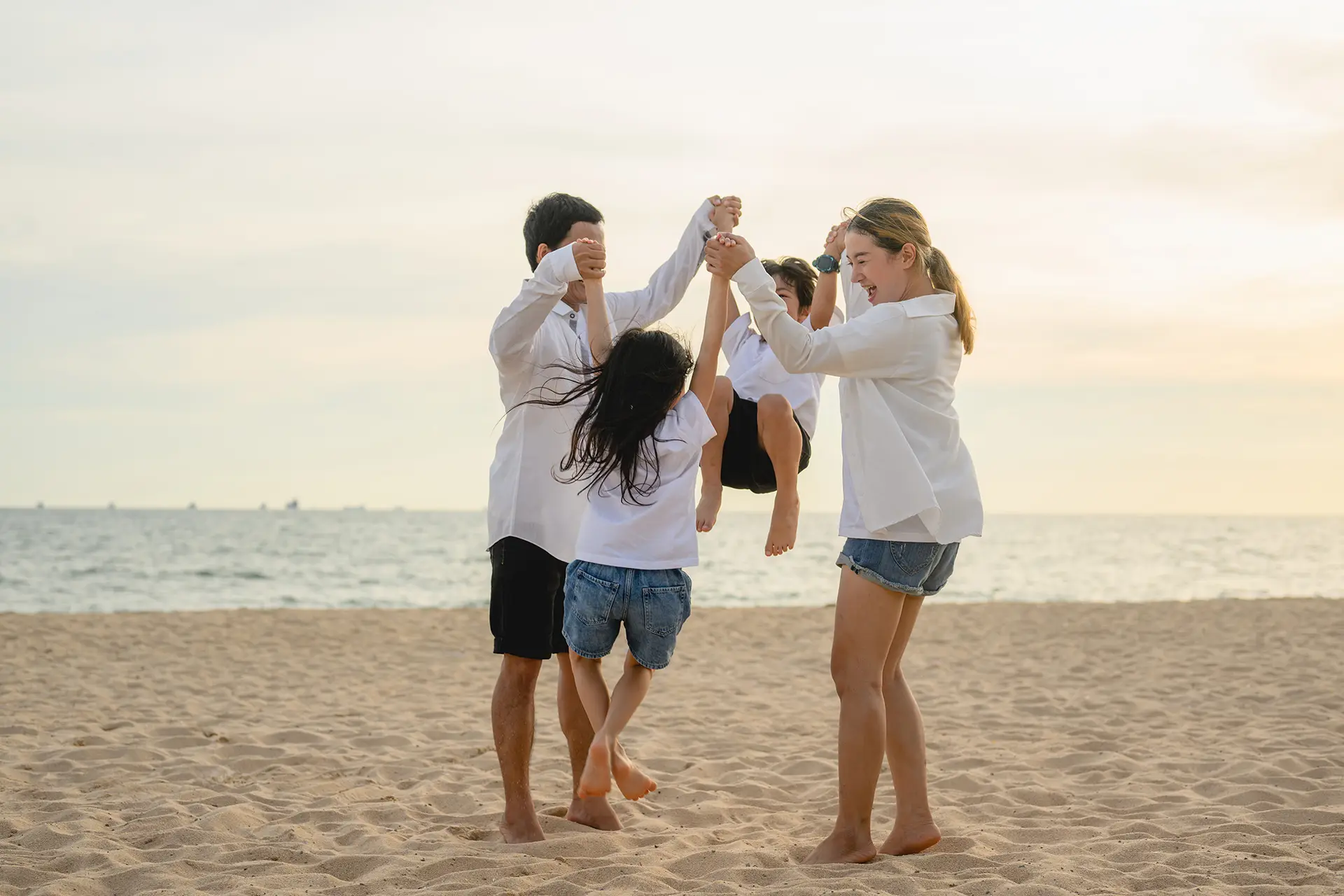 Family vacationing in South Padre Island