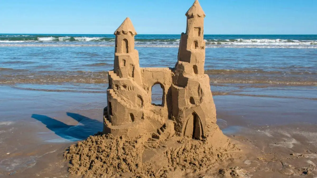 Sandcastle lessons in South Padre Island, TX beach